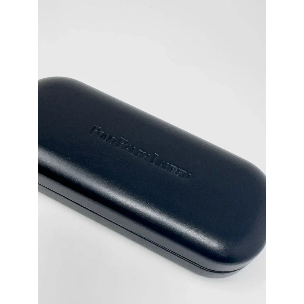 Polo‎ Ralph Lauren Eyeglasses Case Hard Shell Black Travel Carrier Felt Lined